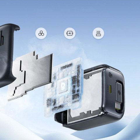 Ładowarka sieciowa Baseus EnerCore CJ11 45W z portem USB-C i ze zwijanym kablem USB-C - czarna