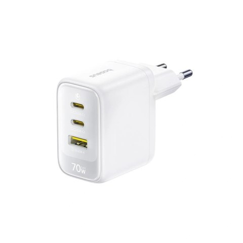Ładowarka sieciowa Baseus EnerFill FE22 70W 2 x USB-C + USB-A - biała