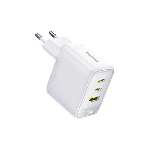 Ładowarka sieciowa Baseus EnerFill FE22 70W 2 x USB-C + USB-A - biała