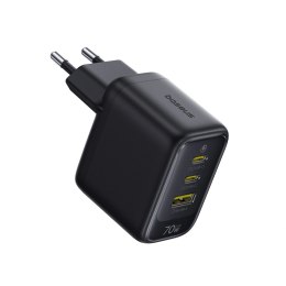 Ładowarka sieciowa Baseus EnerFill FE22 70W 2 x USB-C + USB-A - czarna