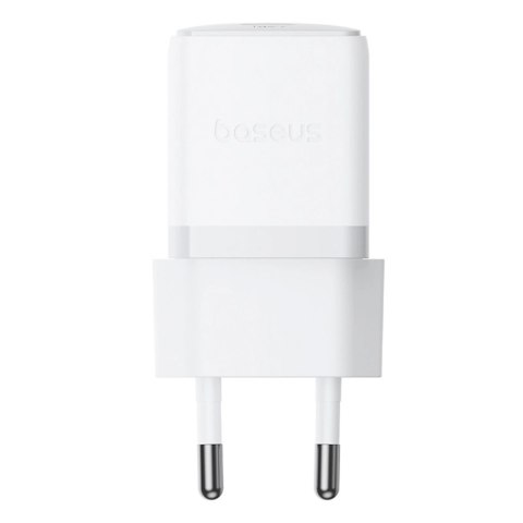 Ładowarka sieciowa Baseus Palm 1C 20W (z kablem Baseus Mini White USB-C 60W (20V/3A) 1m) - biała