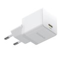 Ładowarka sieciowa Baseus Palm 1C 20W (z kablem Baseus Mini White USB-C 60W (20V/3A) 1m) - biała