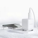 Ładowarka sieciowa Baseus Palm 1C 20W (z kablem Baseus Mini White USB-C 60W (20V/3A) 1m) - biała