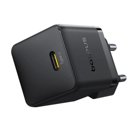 Ładowarka sieciowa Baseus Palm 1C 20W (z kablem Baseus Mini White USB-C 60W (20V/3A) 1m) - czarna