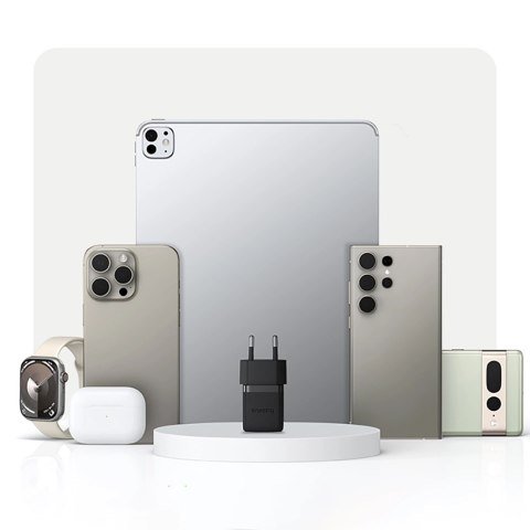Ładowarka sieciowa Baseus Palm 1C 20W (z kablem Baseus Mini White USB-C 60W (20V/3A) 1m) - czarna
