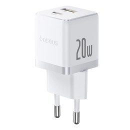Ładowarka sieciowa Baseus Palm 20W USB-C USB-A - biała