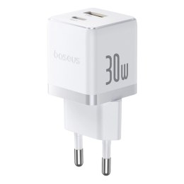 Ładowarka sieciowa Baseus Palm 30W USB-C USB-A - biała