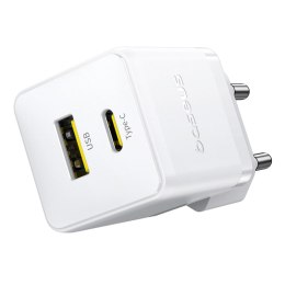 Ładowarka sieciowa Baseus Palm 30W USB-C USB-A - biała