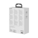 Ładowarka sieciowa GaN5 Baseus CCGP110201 67W HUB HDMI 2x USB-C / USB-A / HDMI 4K 30Hz 1,5m - czarna + kabel USB-C - USB-C 1m