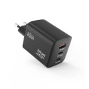 Ładowarka sieciowa do telefonu Blue Star GaN 2 x USB C + USB A QC4.0 PD 4A 65W VT-43 czarna