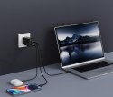 Ładowarka sieciowa do telefonu Blue Star GaN 2 x USB C + USB A QC4.0 PD 4A 65W VT-43 czarna