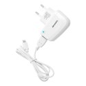 Ładowarka sieciowa do telefonu Blue Star Lite USB A 1A 5W + kabel USB A do Lightning TFK-TC-1095B biała