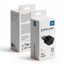 Ładowarka sieciowa do telefonu Blue Star Nano GaN USB C + USB A QC4.0 PD 3A 25W VT-331 czarna