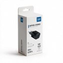 Ładowarka sieciowa do telefonu Blue Star Nano GaN USB C + USB A QC4.0 PD 3A 45W VT-334 czarna