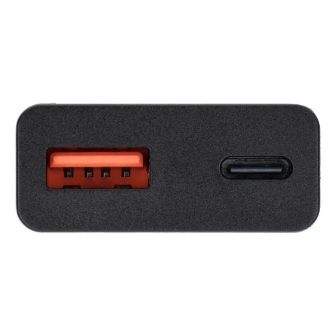 Ładowarka sieciowa do telefonu Blue Star Slim GaN USB C + USB A QC4.0 PD 3A 25W TFK-SC-25WAC czarna