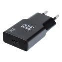 Ładowarka sieciowa do telefonu Blue Star Slim GaN USB QC4.0 PD 3A 20W TFK-SC-20WPD czarna