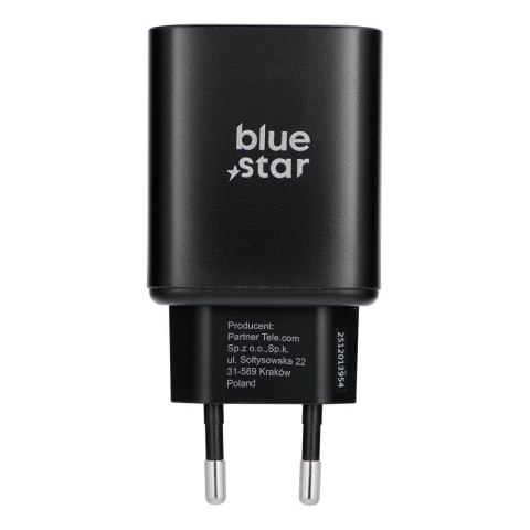 Ładowarka sieciowa do telefonu Blue Star USB C AVS (iPhone 17/18Pro/Pro Max) SFC2.0 3A 60W TFB-SFC-60W czarna