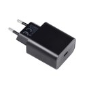 Ładowarka sieciowa do telefonu Blue Star USB C QC3.0 PD 3A 20W + kabel USB C do USB C TFB-TC-20WPD czarna