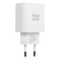 Ładowarka sieciowa do telefonu Blue Star USB C QC4.0 PD 3A 25W + kabel USB C do USB C TFB-TC-25WPD biała