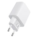 Ładowarka sieciowa do telefonu Blue Star USB C QC4.0 PD 3A 25W + kabel USB C do USB C TFB-TC-25WPD biała