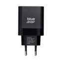 Ładowarka sieciowa do telefonu Blue Star USB C QC4.0 PD 3A 45W + kabel USB C do USB C TFB-TC-45WPD czarna