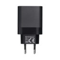 Ładowarka sieciowa do telefonu Blue Star USB C QC4.0 PD 3A 45W + kabel USB C do USB C TFB-TC-45WPD czarna