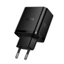 Ładowarka sieciowa do telefonu Hoco 2x USB C + USB A QC3.0 PD 3A 65W N75 czarna