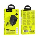 Ładowarka sieciowa do telefonu Hoco 2x USB C + USB A QC3.0 PD 3A 65W N75 czarna