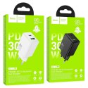 Ładowarka sieciowa do telefonu Hoco USB A + USB C QC3.0 PD AFC 3A 30W N71 czarna