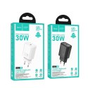 Ładowarka sieciowa do telefonu Hoco USB C QC PD 30W N62 biała