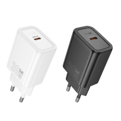 Ładowarka sieciowa do telefonu Hoco USB C QC PD 30W N62 czarna