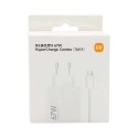 Ładowarka sieciowa Xiaomi BHR9465EU 67W 6.2A USB-A z kablem USB-C - biała