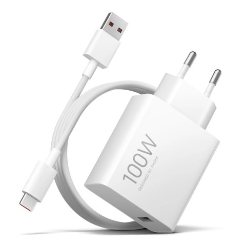 Ładowarka sieciowa Xiaomi MY-19-ER 100W 6.1A 1 x USB-A z kablem USB-C - biała