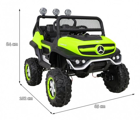 Mercedes Benz Unimog dla dzieci Zielony + Napęd 4x4
