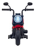 Motorek Chopper FASTER na akumulator dla dzieci Czerwony + Radio FM + Panel audio + LED