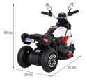 Motorek Fast Tourist na akumulator dla dzieci Biały + Audio + Światła + Ekoskóra