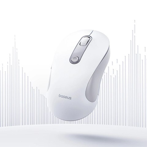 Mysz bezprzewodowa Baseus F02 ergonomiczna Bluetooth - biała