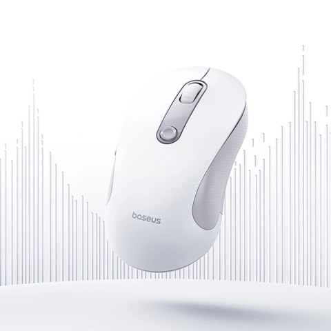 Mysz bezprzewodowa Baseus F02 ergonomiczna USB 2.4GHz - biała