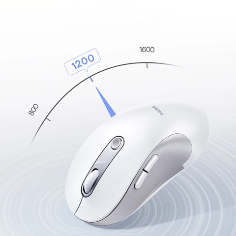 Mysz bezprzewodowa Baseus F02 ergonomiczna USB 2.4GHz - biała