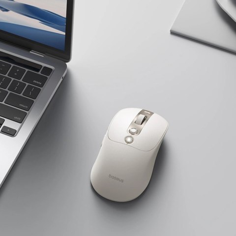 Mysz komputerowa Baseus Editor bezprzewodowa z akumulatorem 800mAh i wskaźnikiem stanu baterii - biała