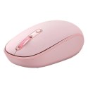 Myszka bezprzewodowa Baseus F01B 2.4GHz + Bluetooth 3.0 + 5.0 - różowa