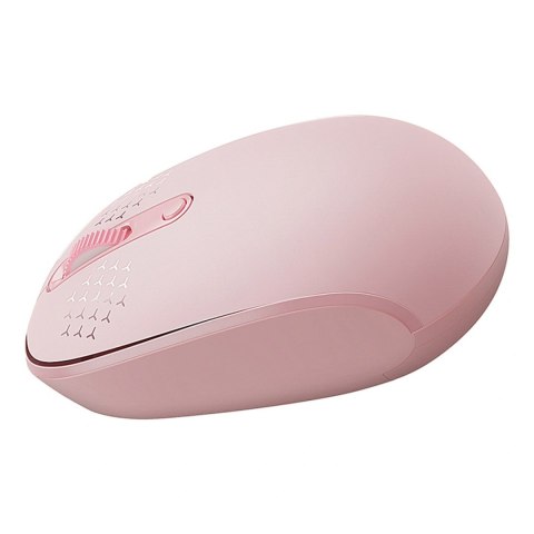 Myszka bezprzewodowa Baseus F01B 2.4GHz + Bluetooth 3.0 + 5.0 - różowa