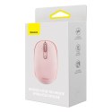 Myszka bezprzewodowa Baseus F01B 2.4GHz + Bluetooth 3.0 + 5.0 - różowa