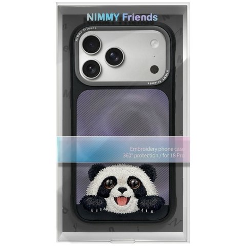 NIMMY futerał BIG EYED LYING GIANT PAND kompatybilny z MagSafe do IPHONE 18 Pro/17 Pro czarny