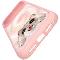 NIMMY futerał BIG EYED LYING RAGDOLL CAT kompatybilny z MagSafe do IPHONE 18 Pro/17 Pro różowy