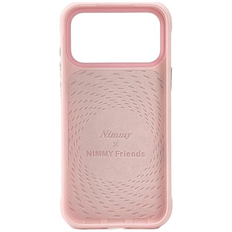 NIMMY futerał BIG EYED LYING RAGDOLL CAT kompatybilny z MagSafe do IPHONE 18 Pro/17 Pro różowy