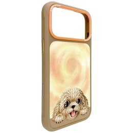 NIMMY futerał BIG EYED LYING TEDDY POODLE kompatybilny z MagSafe do IPHONE 18 Pro Max/17 Pro Max brązowy