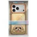 NIMMY futerał BIG EYED LYING TEDDY POODLE kompatybilny z MagSafe do IPHONE 18 Pro/17 Pro brązowy