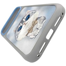NIMMY futerał BIG EYED SILVER SHADED CAT do IPHONE 18 Pro Max/17 Pro Max szary