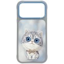 NIMMY futerał BIG EYED SILVER SHADED CAT do IPHONE 18 Pro/17 Pro szary